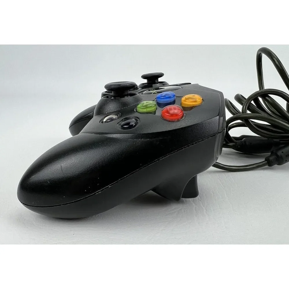 Original Wired Microsoft Xbox Controller S in Black No. X08-69873